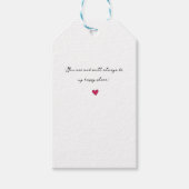 Gift Labels & Gift Behuizingen hart Cadeaulabel (Voorkant)
