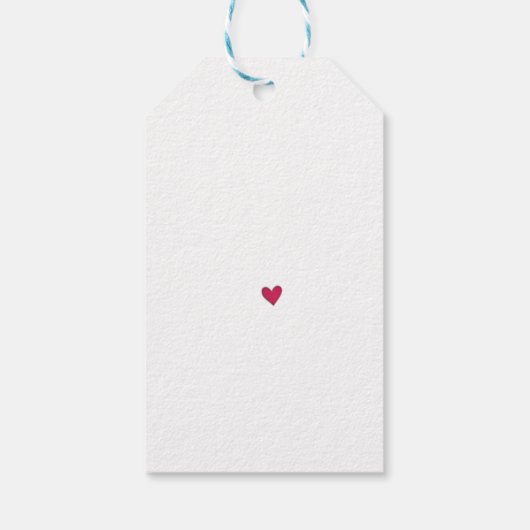 Gift Labels & Gift Behuizingen hart Cadeaulabel (Achterkant)