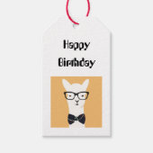 Gift Labels - Happy Birthday Funny Llama Cadeaulabel (Voorkant)