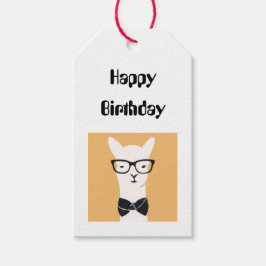 Gift Labels - Happy Birthday Funny Llama Cadeaulabel