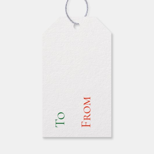 Gift Labels - Moose kerstboomgaard Cadeaulabel (Achterkant)