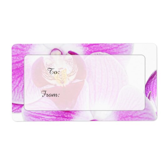 Gift Labels - Orchid Close-up Floral Photography (Voorkant)
