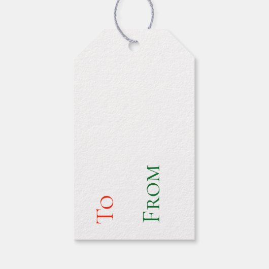 Gift Labels - Reindeer Joy Cadeaulabel (Achterkant)