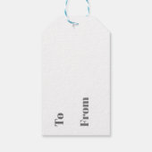 Gift Labels - rij huizen Cadeaulabel (Achterkant)