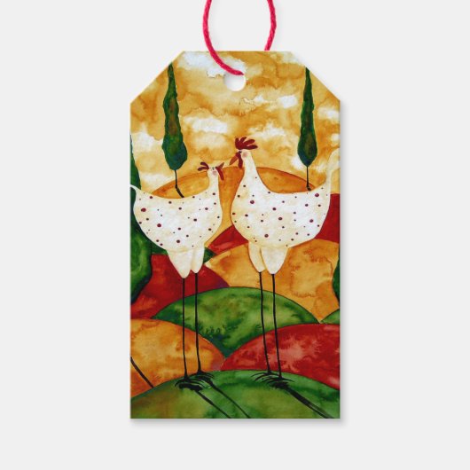 Gift Labels - Toscane Landkreeft Cadeaulabel (Voorkant)