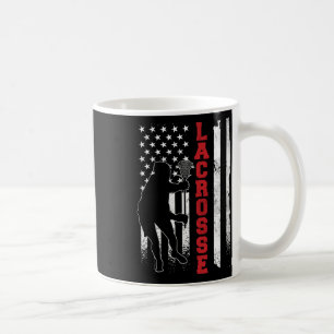 Gift Lacrosse Amerikaanse Vlag Lax - Uni-adul Koffiemok