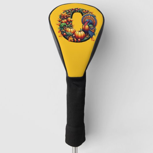 Gift letter o Thanksgiving style  Golfheadcover (Voorkant)