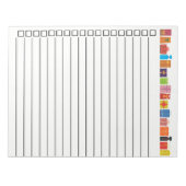 Gift LIst Notitieblok (Voorkant)