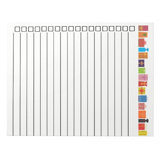 Gift LIst Notitieblok (Voorkant)