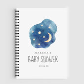 Gift List voor maan en sterren Baby shower Notitieboek