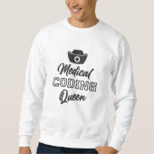 Gift Medical Coder Queen Coding ICD Programmer Trui (Voorkant)