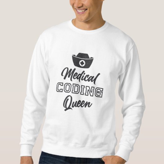 Gift Medical Coder Queen Coding ICD Programmer Trui (Voorkant)