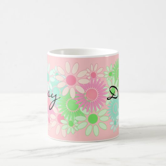 Gift Mok Daisy Personalized Personal Daisy Pattern (Center)