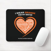 Gift MS Kleding Oranje Zuster Multiple Sclerose A Muismat (Met muis)