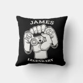 Gift Name Persoonlijk Funny Gaming Geek Birthday Kussen (Achterkant)