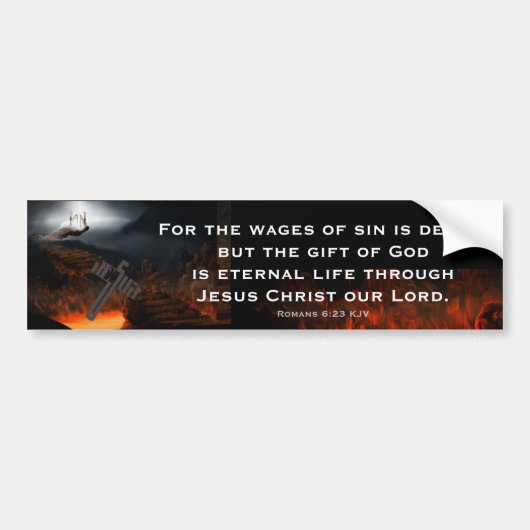 Gift of God Scripture Bumpersticker (Voorkant)