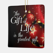Gift of Life Donate Life kersttransplantatie Keramisch Ornament (Links)