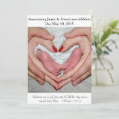 Gift of the Lord ~ Pregnancy Announement Aankondiging (Staand voorkant)