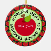 Gift Ornament voor gepersonaliseerde docent in eer (Voorkant)