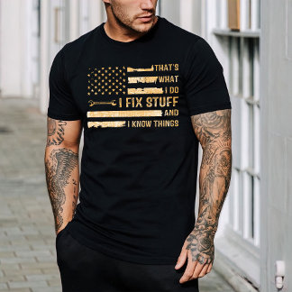 Gift Pa,  Mechanisch Shirt, ik maak een stuk. T-shirt