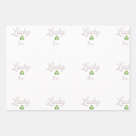 Gift paper Lucky you  (Voorkant 2)