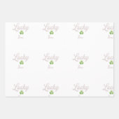 Gift paper Lucky you  (Voorkant)