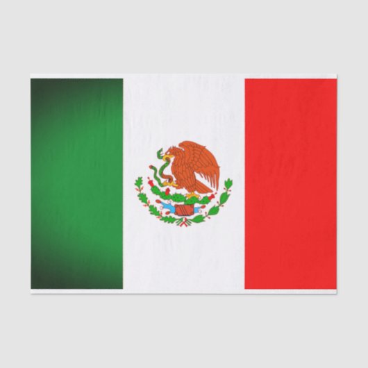 Gift paper over de vlag van Mexico Tissuepapier (Voorkant)