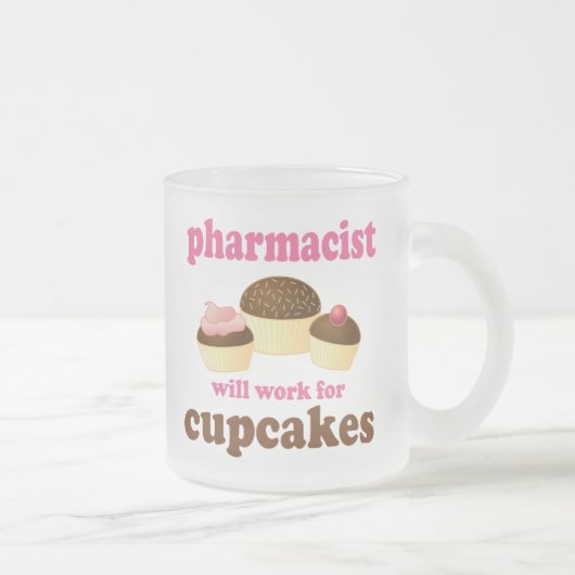 Gift Pharmacist (Funny) Matglas Koffiemok (Rechts)