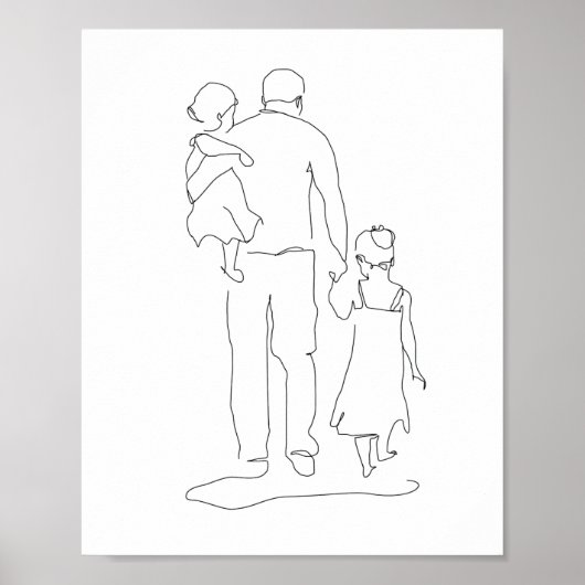 Gift, Print, Fathers Day Prin Poster (Voorkant)