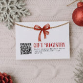 Gift QR Code Registry Card Informatiekaartje