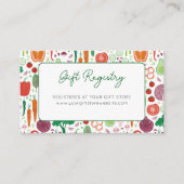 Gift Registry Boeren Markt Lokaal Gegroeide Baby Informatiekaartje (Voorkant)