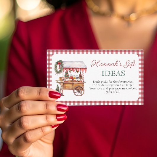 Gift Registry markt Vrijgezellenfeest behuizing ka Informatiekaartje