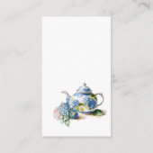 Gift Registry QR Code Blue Hydrangea Baby shower Informatiekaartje (Achterkant)