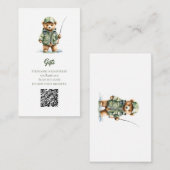 Gift Registry QR Code Een beetje Visser Informatiekaartje (Voorkant / Achterkant)
