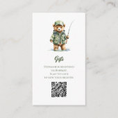 Gift Registry QR Code Een beetje Visser Informatiekaartje (Voorkant)