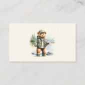 Gift Registry QR Code Schattige Gevist teddybeer Informatiekaartje (Achterkant)