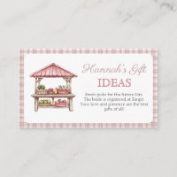 Gift Registry Vrijgezellenfeest behuizing kaart