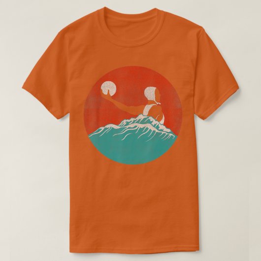 Gift Retro van waterpologe speler T-shirt (Design voorkant)