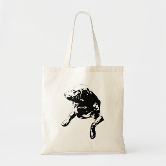 Gift Runs with Watchful Lab Tote Bag (Voorkant)