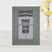 "Gift Shop & Library Windows” Snel-beter-kaart Kaart (Gele Bloem)