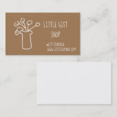Gift shop modern eenvoudig zakendoen visitekaartje (Voorkant / Achterkant)