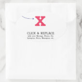  Gift Sjabloon Ovale Sticker (Tas)