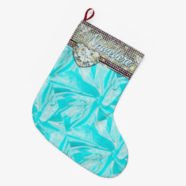 Gift Stocking. Bling! Diamanten. Naam toevoegen! Grote Kerstsok