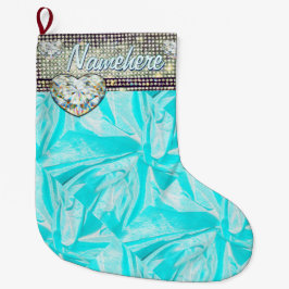 Gift Stocking. Bling! Diamanten. Naam toevoegen! Grote Kerstsok