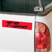 Gift "T-Bone"-vriend, bijnaam macho steak-moniker Bumpersticker (Op Truck)
