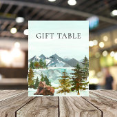 Gift Table Adventure Rustige Beren Baby shower Poster