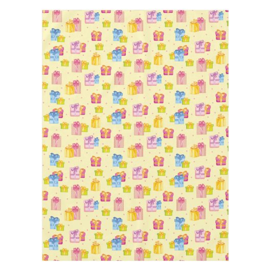 Gift Table Tablecloge van Gele Partij Tafelkleed (Voorkant)