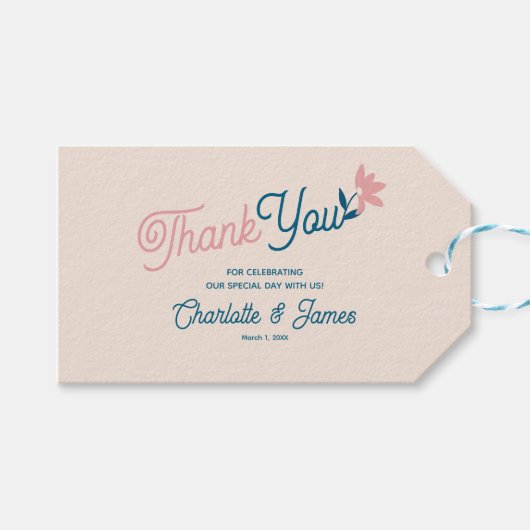 Gift Tag Cadeaulabel (Voorkant (Horizontaal))