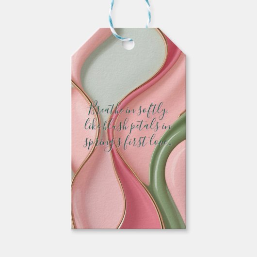 Gift tag in stylish abstract graphic cadeaulabel (Voorkant)
