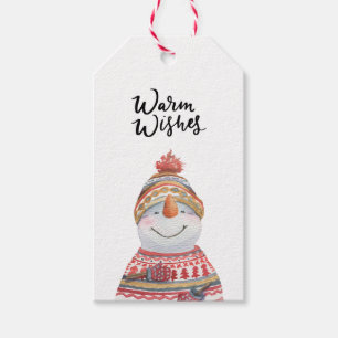 Gift Tag (Set of 10 pcs) - Snowman Cadeaulabel